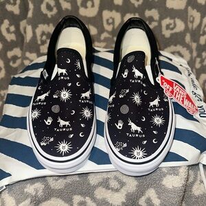 Vans Customized Taurus ♉️ Classic Slip-On’s Sneaker ♉️ New 🆕 & Never Worn